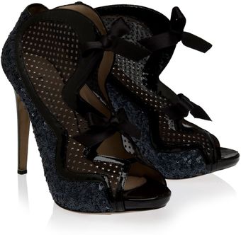 Nicholas Kirkwood Sequin Bow High Heels - Lyst