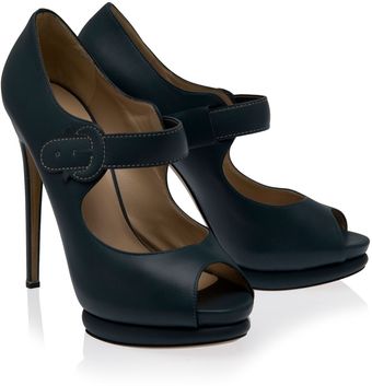 Nicholas Kirkwood Strap Peeptoe Heels - Lyst