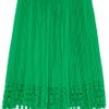 Willow Pleated Cutout Skirt in Green (emerald) - Lyst
