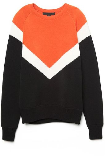 Alexander Wang Double Knit Intarsia Pullover - Lyst