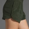 Cut25 Washed Crepe De Chine Short in Green (military) - Lyst