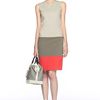 Diane Von Furstenberg Sharby Color Block Dress in Gray (light gry/puddle gry/firecrack) - Lyst