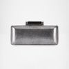 Diane Von Furstenberg Tonda Metallic Leather Clutch in Silver - Lyst