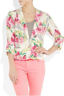 Elizabeth And James Bruce Floral-Print Silk Jacket - Lyst