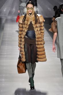Fendi Fall 2012 Pleated Wool Skirt  - Lyst