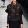 Fendi Fall 2012 Black Contrast Skirt with Pleating in Black - Lyst