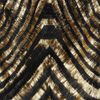 Gucci Metallicstriped Fringed Leather Dress in Gold (black) - Lyst