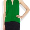 Gucci SilkGeorgette Top in Green - Lyst