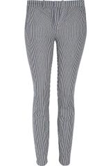 J Brand Branigan Striped Stretch-cotton Skinny Pants