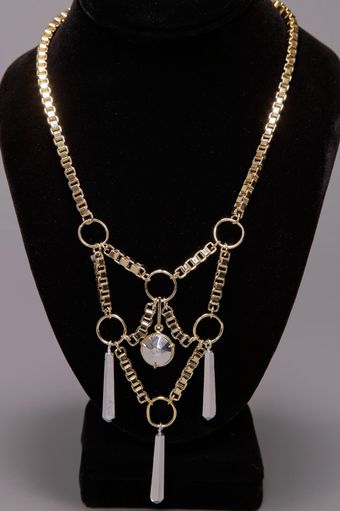 Low Luv X Erin Wasson Box Chain Necklace - Yellow Gold - Lyst