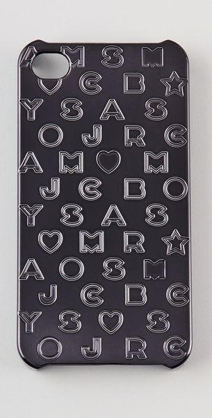 Marc By Marc Jacobs Metallic Stardust Logo Iphone Case - Lyst