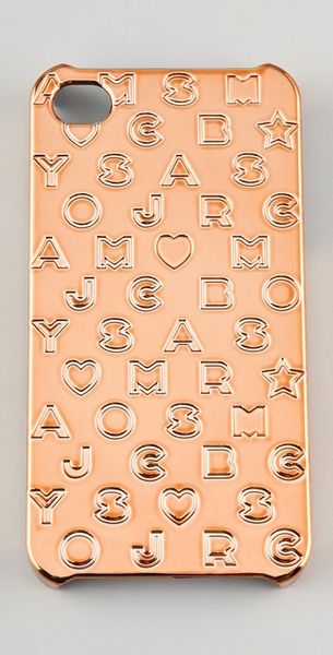 Marc By Marc Jacobs Metallic Stardust Logo Iphone Case - Lyst