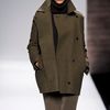 Max Mara Fall 2012 Double Breasted Wool PeaCoat With Button Closure And Pockets In Grey  in Green - Lyst