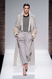 Max Mara Fall 2012 Boyfriend Sailor Pants with Suspenders in Grey - Lyst