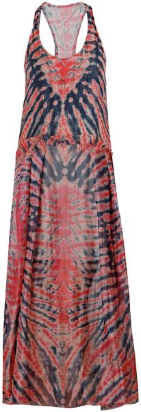 Raquel Allegra Silk Tie Dye Dress - Lyst
