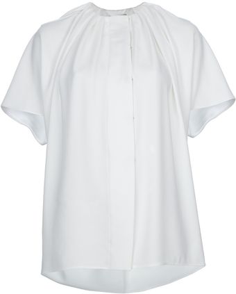 Balenciaga Gathered Blouse - Lyst