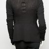 Rick Owens Mesh Knit Cardigan in Black - Lyst