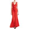 Nina Ricci Ruffled Evening Gown in Red - Lyst