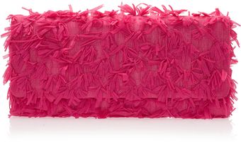 Oscar de la Renta Maty Roll Bow Tweed Clutch - Lyst