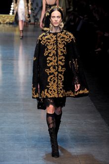 Dolce & Gabbana Fall 2012 See-Through Lace Knee Skirt  - Lyst