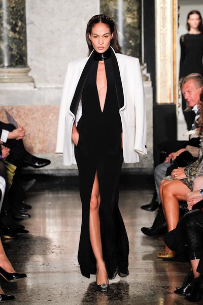 Emilio Pucci Contrast Lapel Tuxedo Jacket in White - Lyst