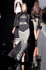 Etro Fall 2012 Paisley Lace Print Evening Gown 