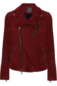 Lot78 Zoe Suede Biker Jacket - Lyst
