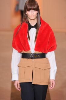 Marni Fall 2012 Fur Upper Pocket Detail Waistcoat  - Lyst