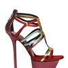 Diego Dolcini 130mm Metallic Leather Cage Sandals in Multicolor (multi) - Lyst