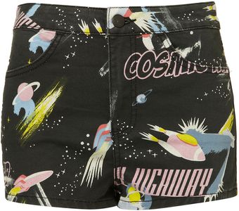 Moto High Waist Space Hotpants - Lyst