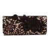 Oscar De La Renta Embroidered Lace Roll Clutch in Black - Lyst