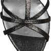 Stella Mccartney Viola Metallic Faux Nubuck Leather Sandals in Black - Lyst