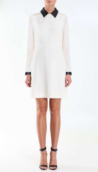 Tibi Silk Long Sleeve Dress - Lyst
