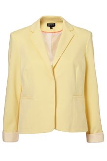 Topshop Ponte Shrunken Blazer - Lyst