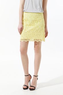 Zara Guipure Lace Mini Skirt - Lyst