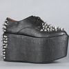 Jeffrey Campbell The Sting Spike Shoe in Black and Silver in Black - Lyst