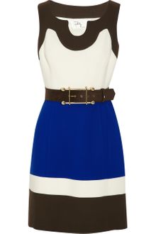Milly Imara Color-block Crepe Dress - Lyst
