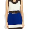 Milly Imara Colorblock Crepe Dress in Blue (chocolate) - Lyst