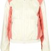 Topshop Airtex Mix Hooded Bomber Jacket in Pink (lemon) - Lyst