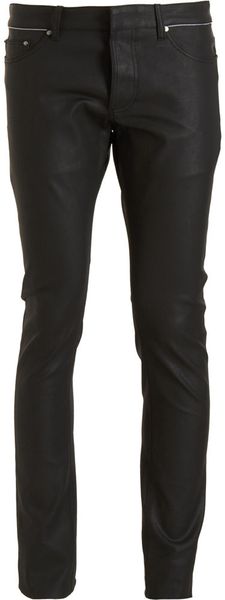 Balenciaga Coated Five Pocket Jeans in Black for Men (denim) - Lyst