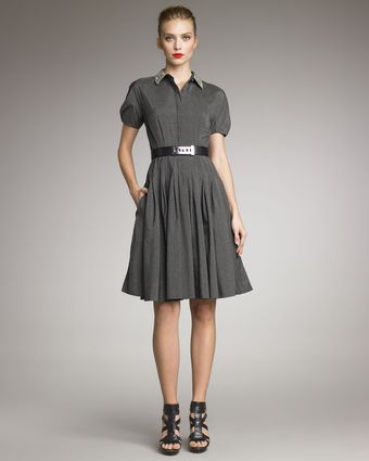 Bead-collar Flounce Dress 