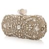 Marchesa Crystal Embroidered Clutch in Silver - Lyst