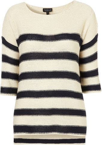  Knitted Stripe T-shirt Jumper 