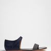 3.1 Phillip Lim Sidibe Leather and Rubber Sandal in Blue (navy) - Lyst