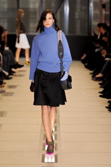 Balenciaga Fall 2012 Black Leather Messenger Bag With Adjustable Shoulder Strap  - Lyst