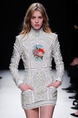 Balmain Fall 2012 Pearl and Crystal Embroidered Dress