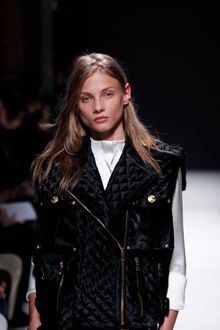 Balmain Fall 2012 Collarless Blouse - Lyst