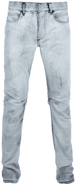Balmain Straightleg Jeans in Gray for Men (grey) - Lyst