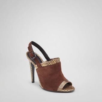 Bottega Veneta Violet Suede Antique Ayers Sandal - Lyst