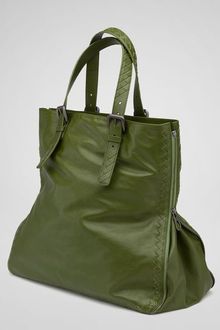 Bottega Veneta Dark Peridot Light Calf Tote - Lyst